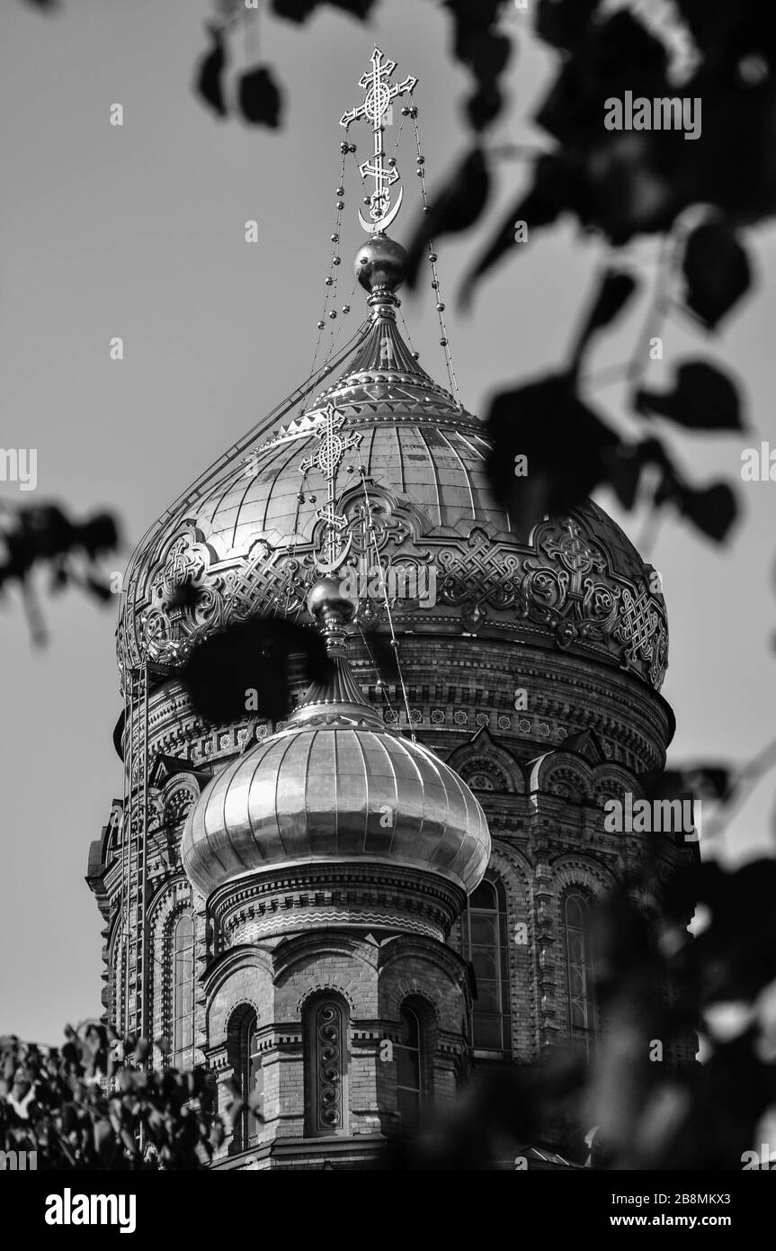 Church of the Assumption of Mary, St Petersburg Stock Photo