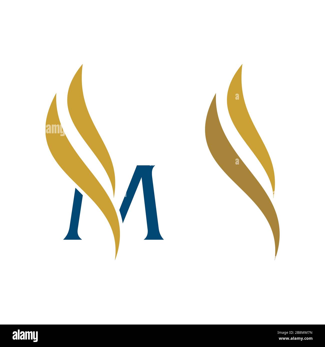M Letter Swoosh Logo Template Illustration Design. Vector EPS 10 Stock ...