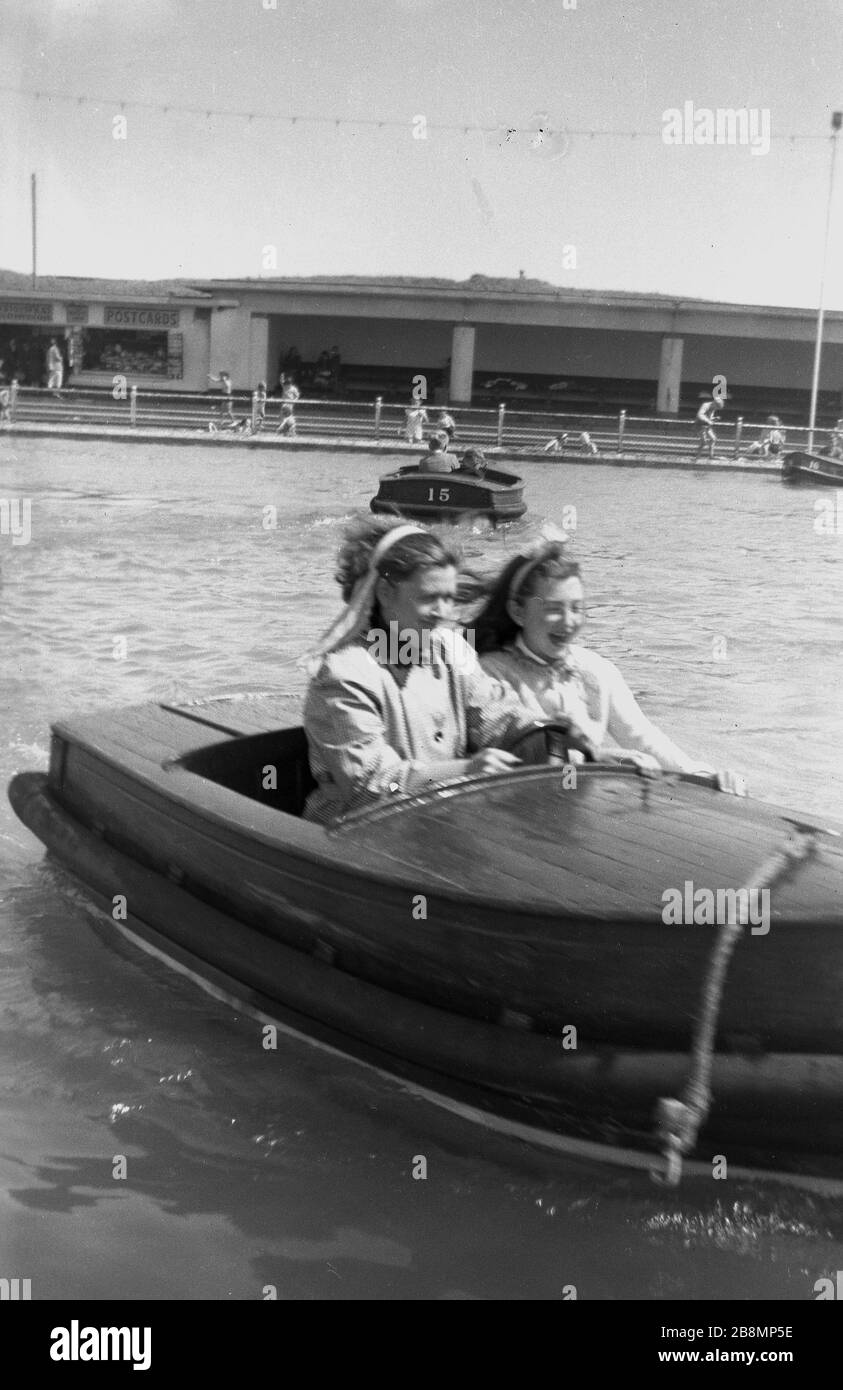 Pedalo boating lake Black and White Stock Photos & Images Alamy