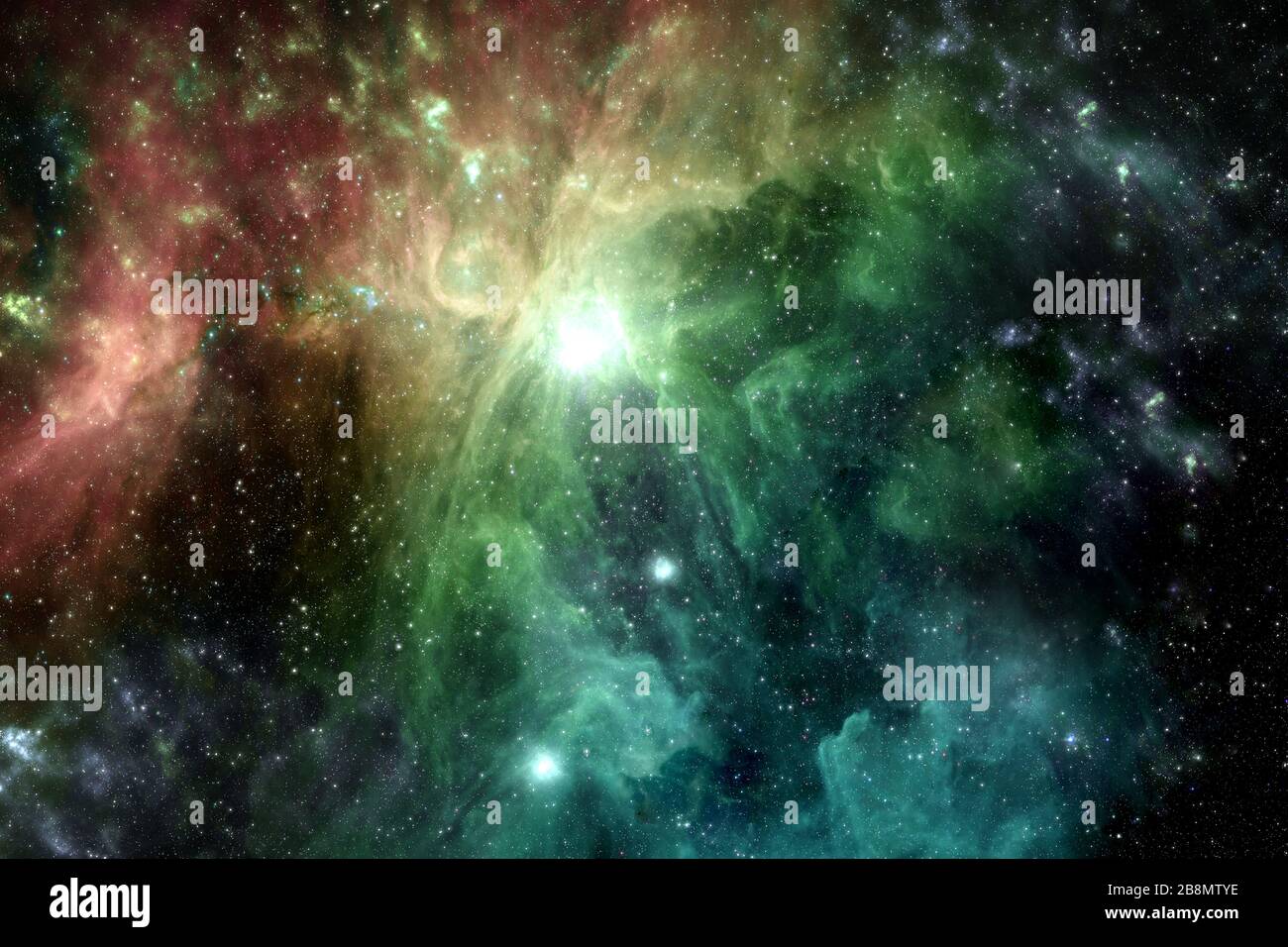 Colorful galaxy outer space background Elements of this image furnished by NASA . Stock Photo