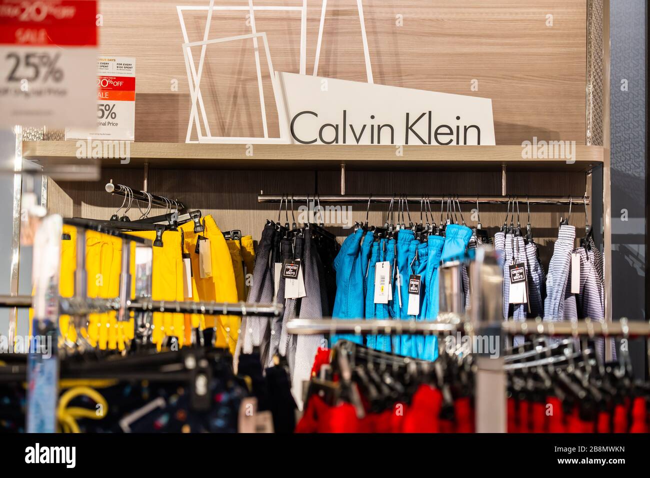 American fashion house, Calvin Klein store and logo seen in New York City  Stock Photo - Alamy