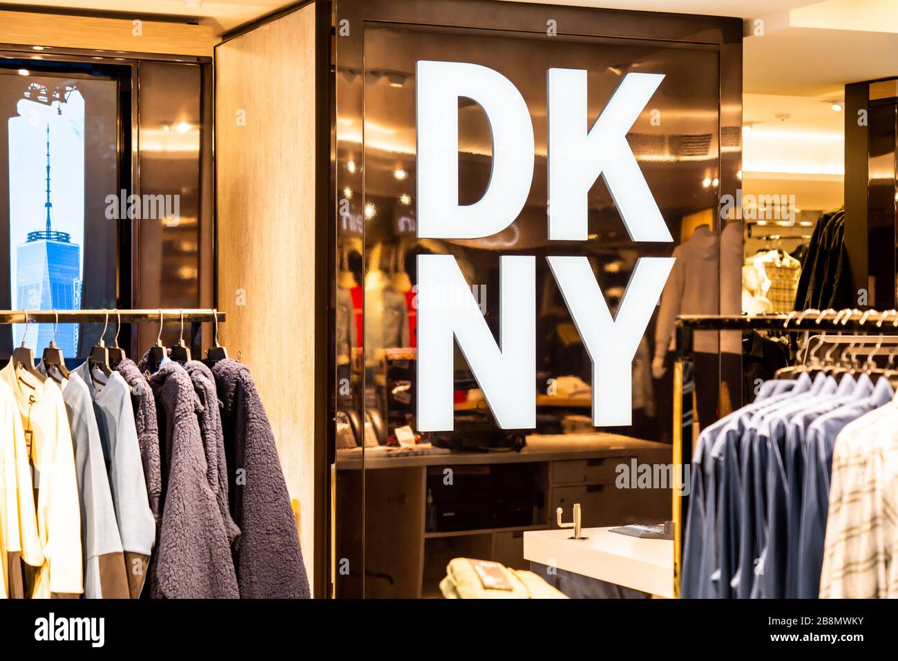 New York City, USA. 20th Feb, 2020. American fashion brand Michael Kors  stall seen in a