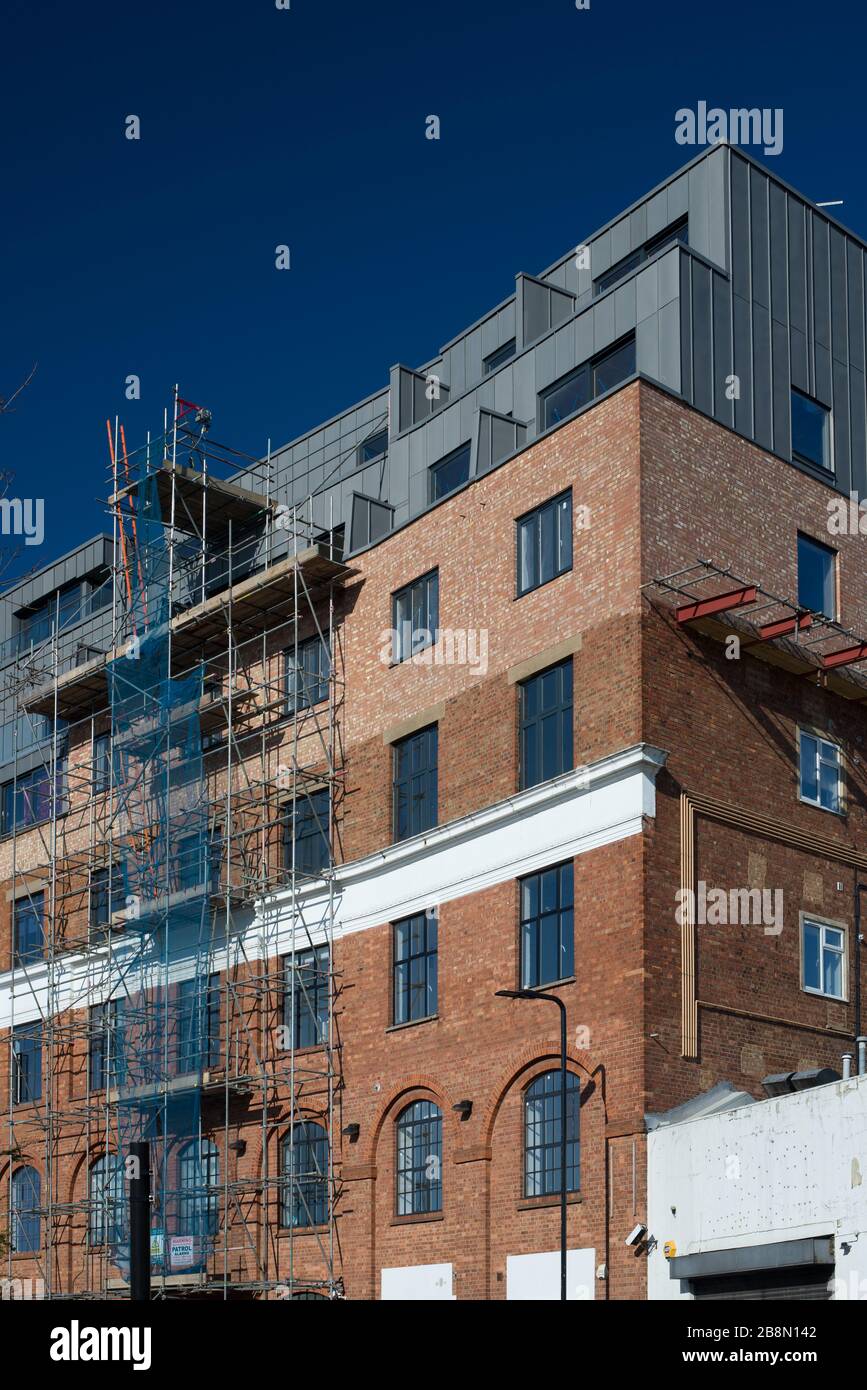 Refurbishment of Stanley House Studios, Stanley Gardens, Acton, London, W3 Stock Photo