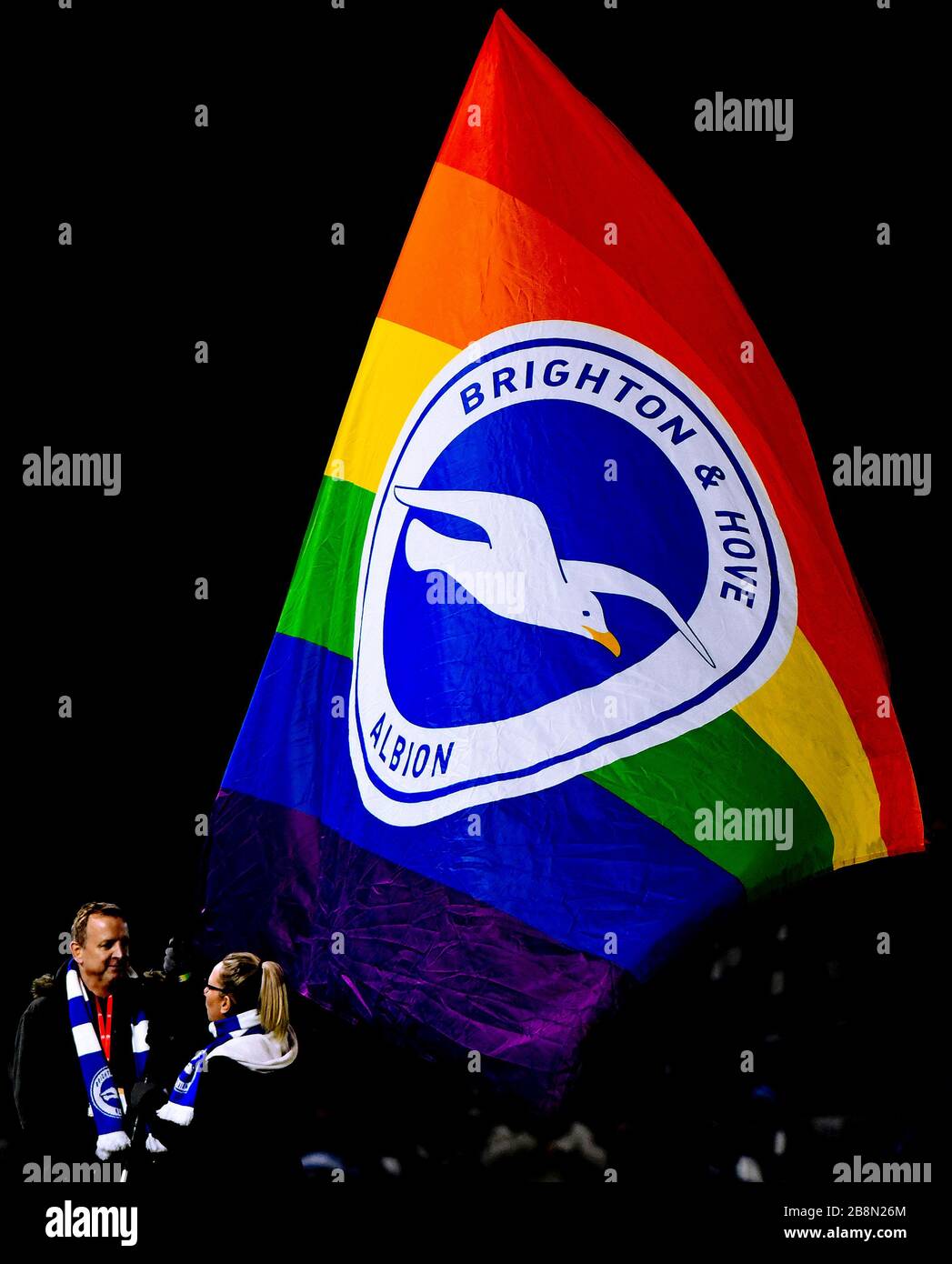 Brighton And Hove Albion Flag High Resolution Stock Photography And Images Alamy