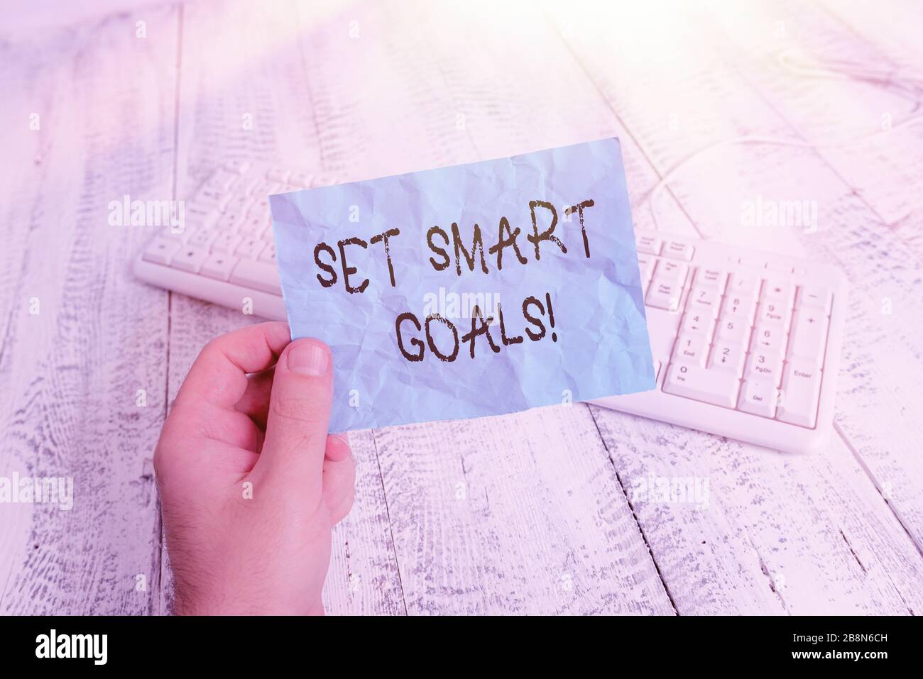 Word writing text Set Smart Goals. Business photo showcasing giving ...