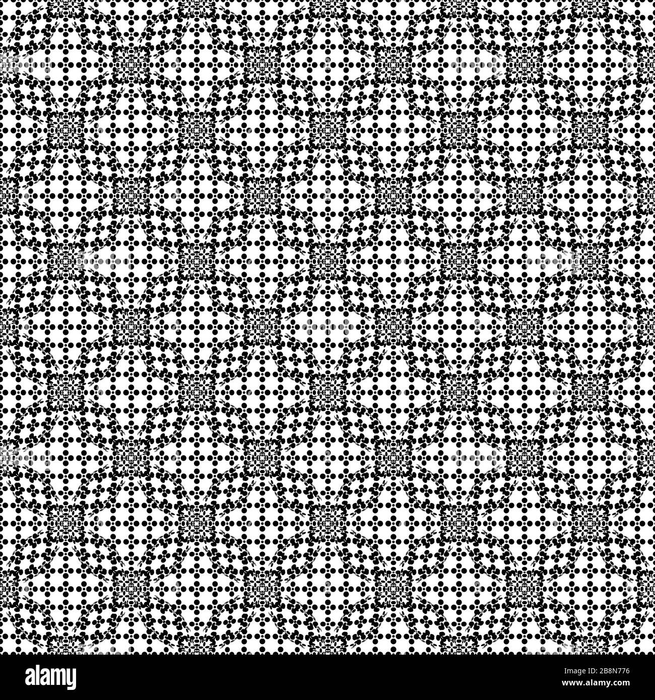 Seamless pattern with abstract round 3d halftone sphere Stock Vector ...
