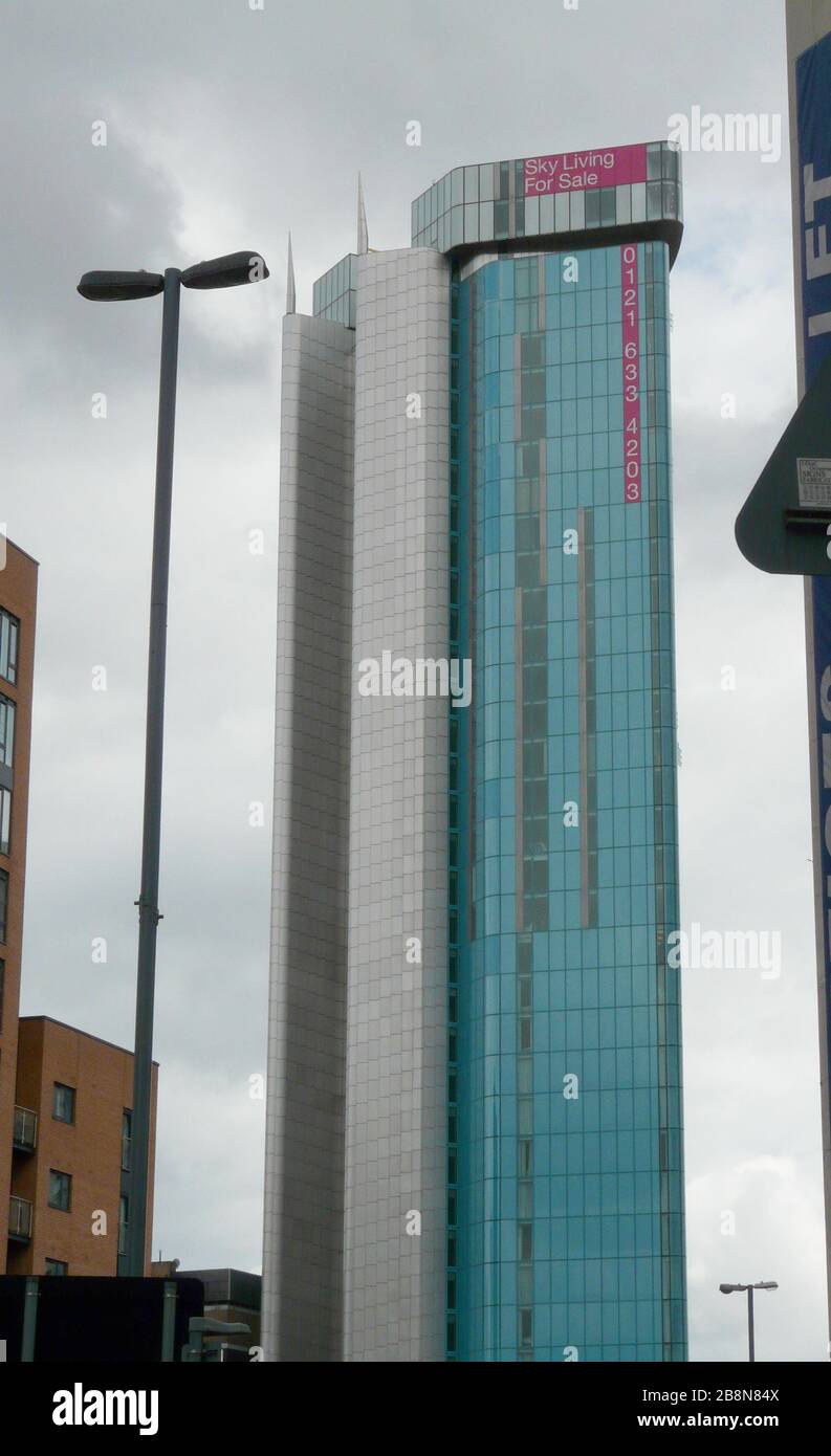 English: Holloway Circus Tower, Birmingham, UK.; Taken 10 July 2008;  uploaded 27 October 2008; Own work. Transferred from en.wikipedia to  Commons by Snowmanradio using CommonsHelper.; Jynto (talk) at en.wikipedia  Stock Photo - Alamy