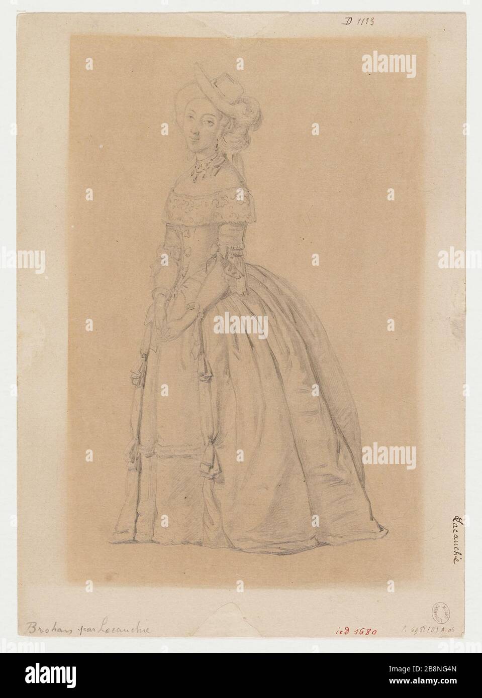 Portrait of the actress C. Brohan (dummy Title Stock Photo - Alamy