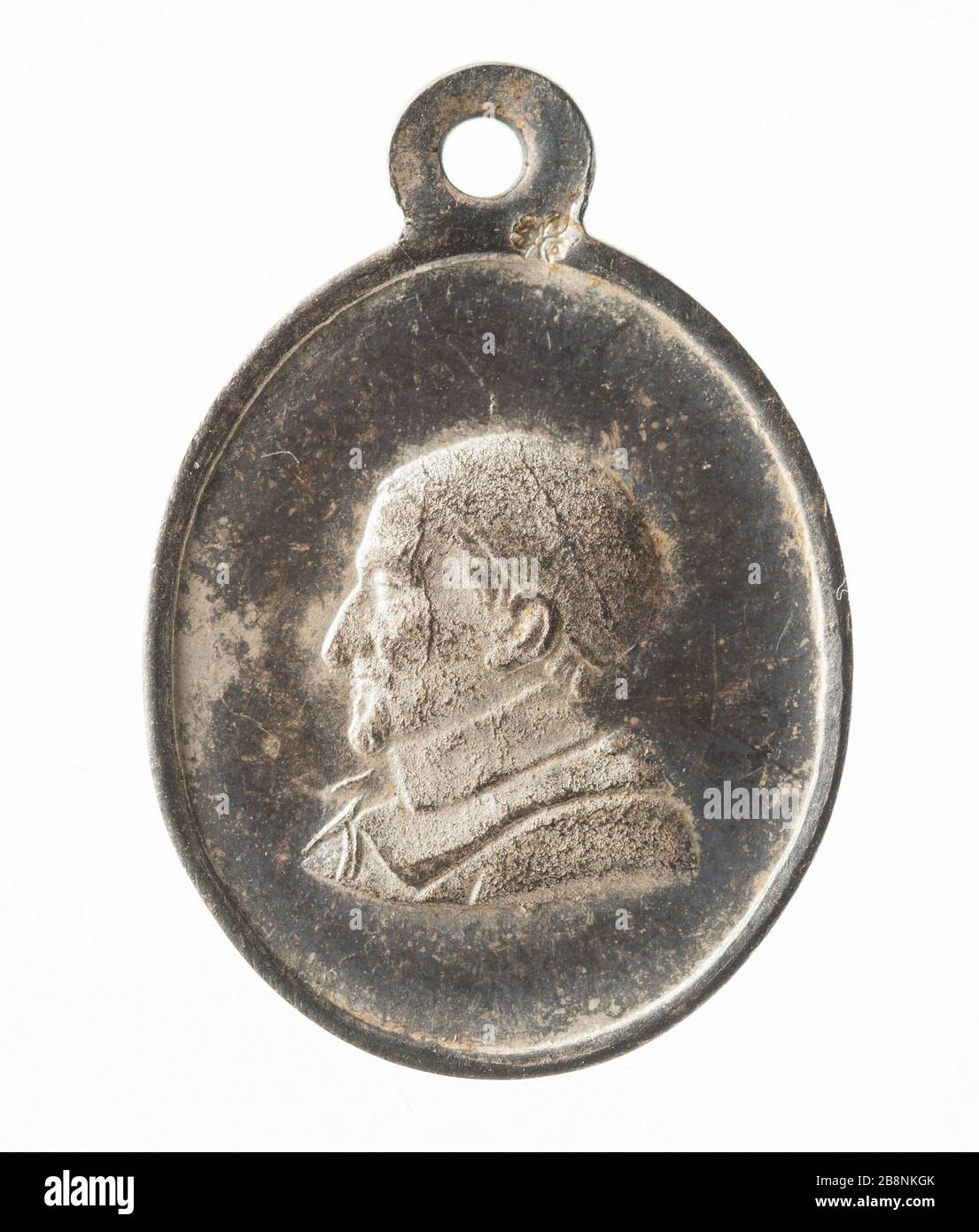 Médaillette religious (?), nineteenth century 'Médaillette religieuse (?), XIXe siècle'. Cuivre. Paris, musée Carnavalet. Stock Photo