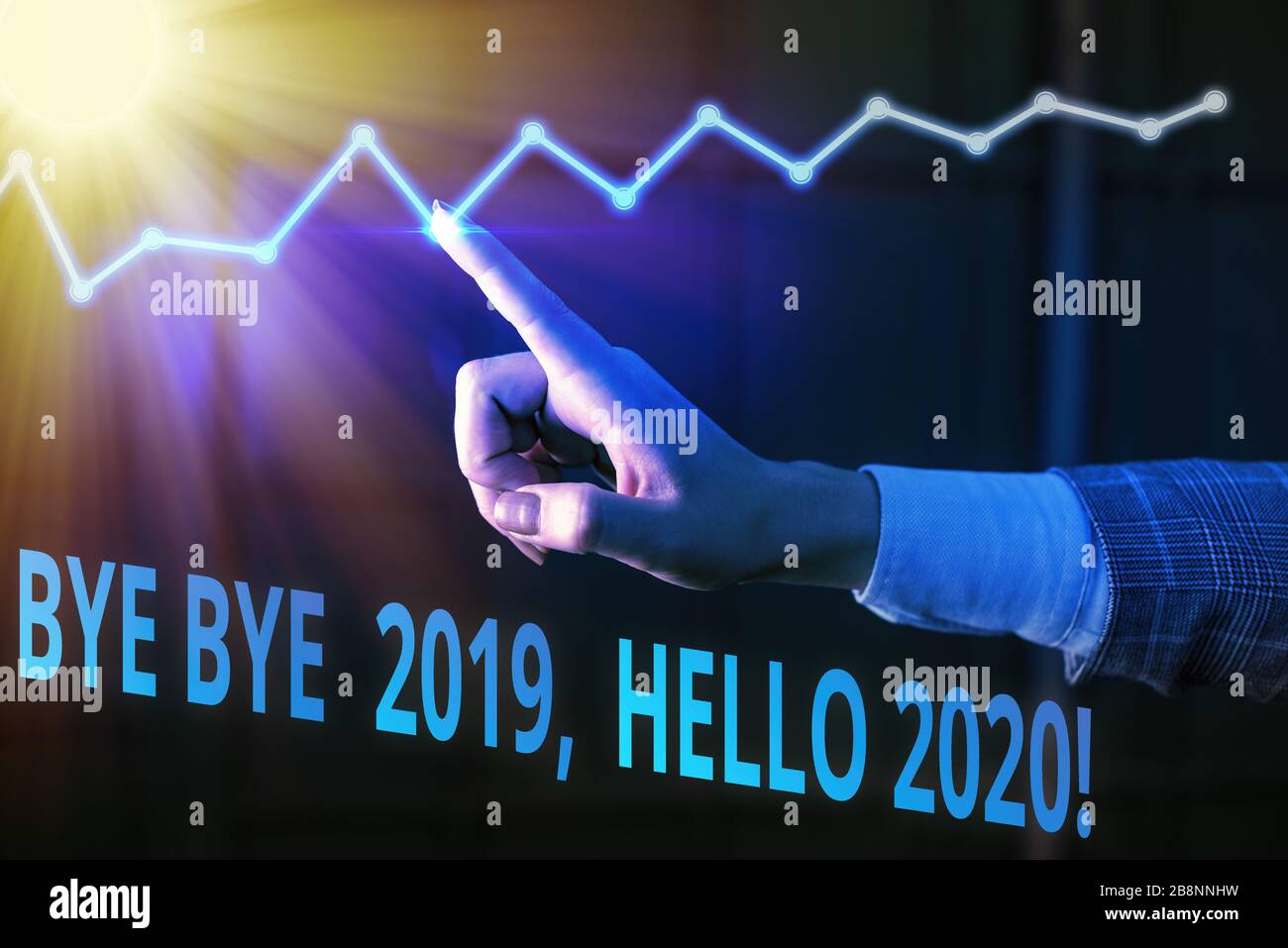 Handwriting Text Bye Bye 2020 Hello 2020 Conceptual Photo Saying