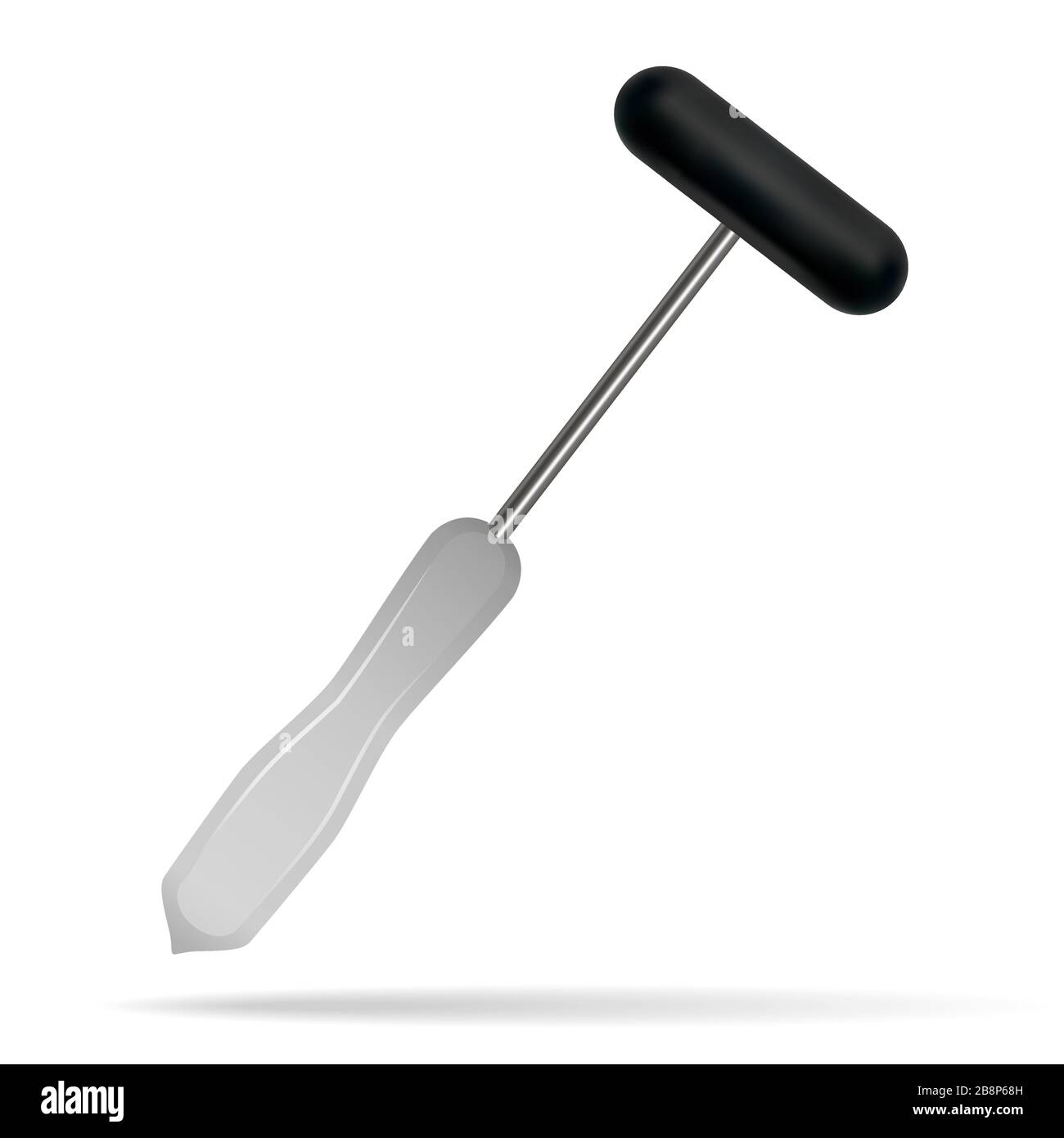Neurological hammer. Medical instrument used to test reflexes. A