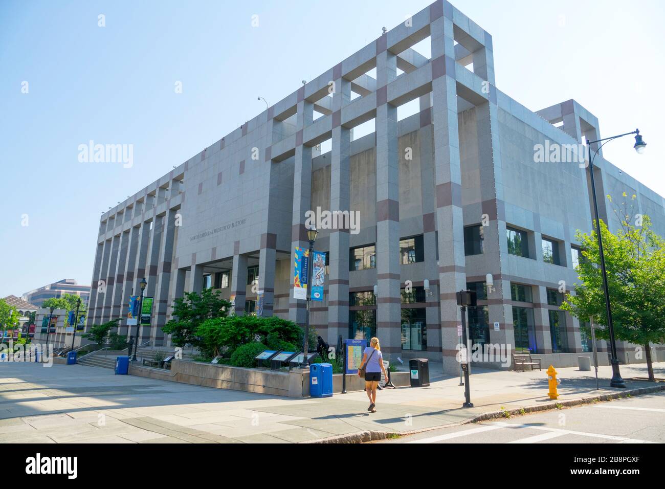 Museum of History building Raleigh a city in NC North Carolina and current state capitol capital statehouse Stock Photo