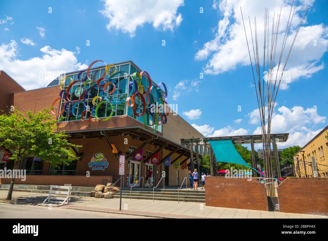 City market downtown shopping district in Raleigh a city in NC North
