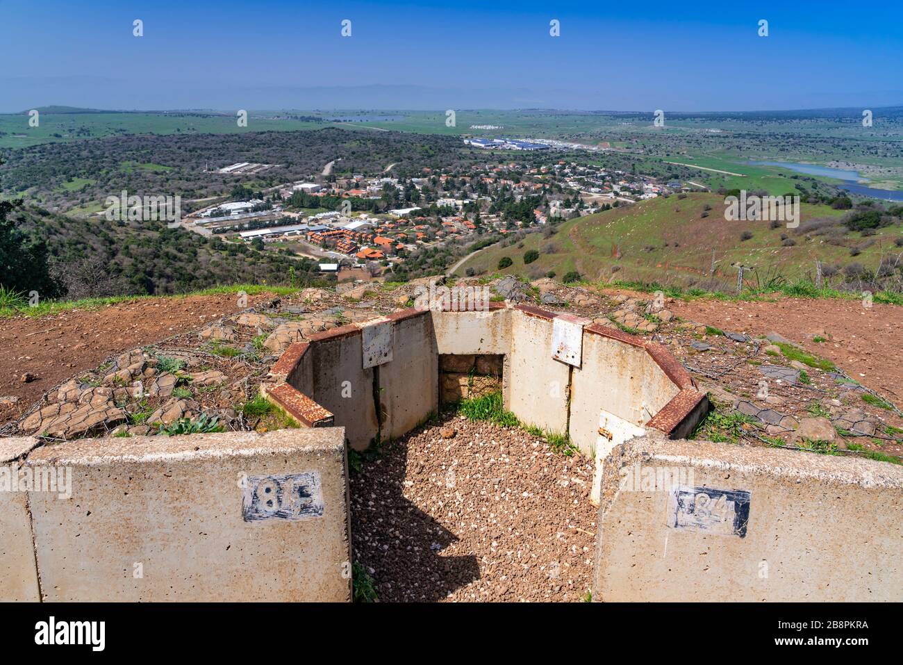 An abandoned Israeli army bunker on