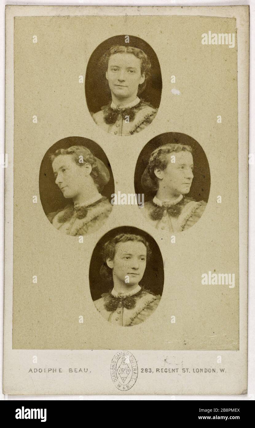 Portrait of multiple Palillo Wilhelmina (danseuse) Alophe Beau ...
