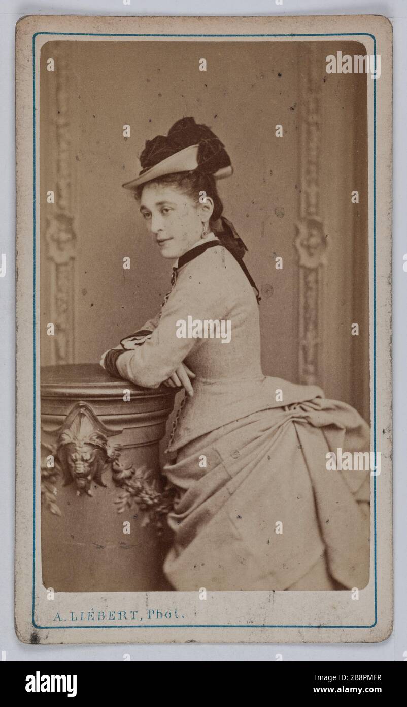 Portrait of Mademoiselle Julie Rochefort, actress at the Theater of the ...