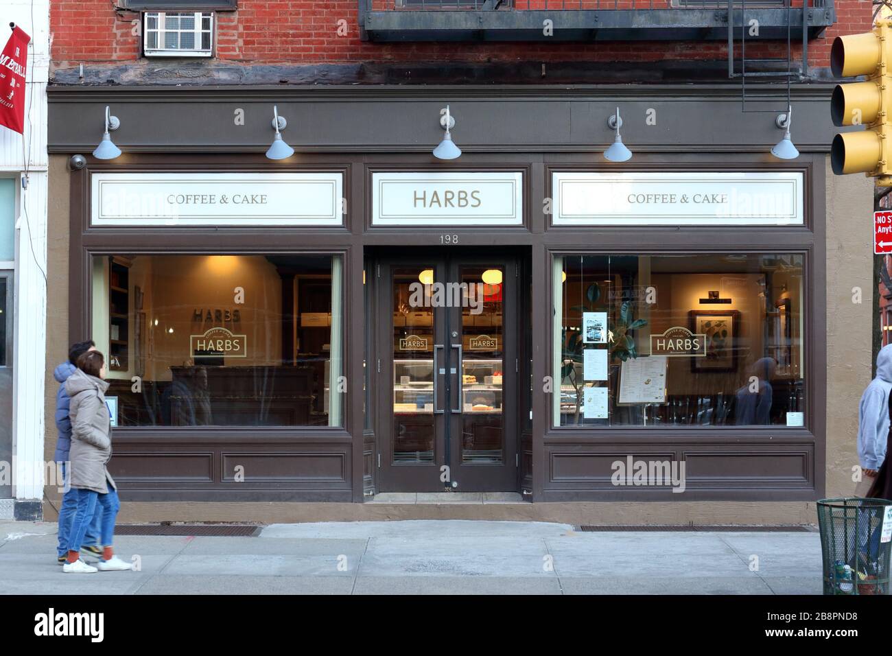 HARBS, 198 9th Avenue, New York. NYC storefront photo of a Japanese cake boutique, and tea cafe