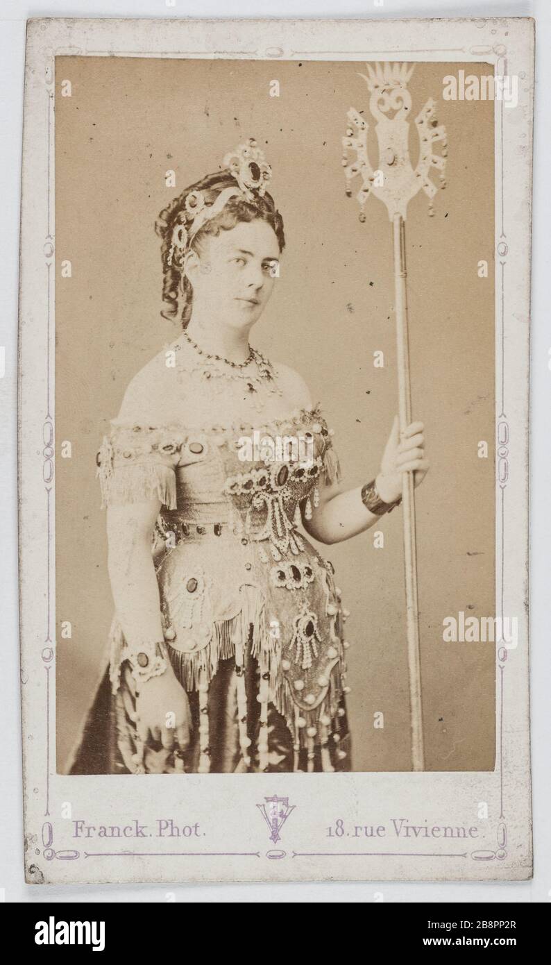 Portrait of Stella actress at the Gaiety Theater in 1869-1870 and the ...