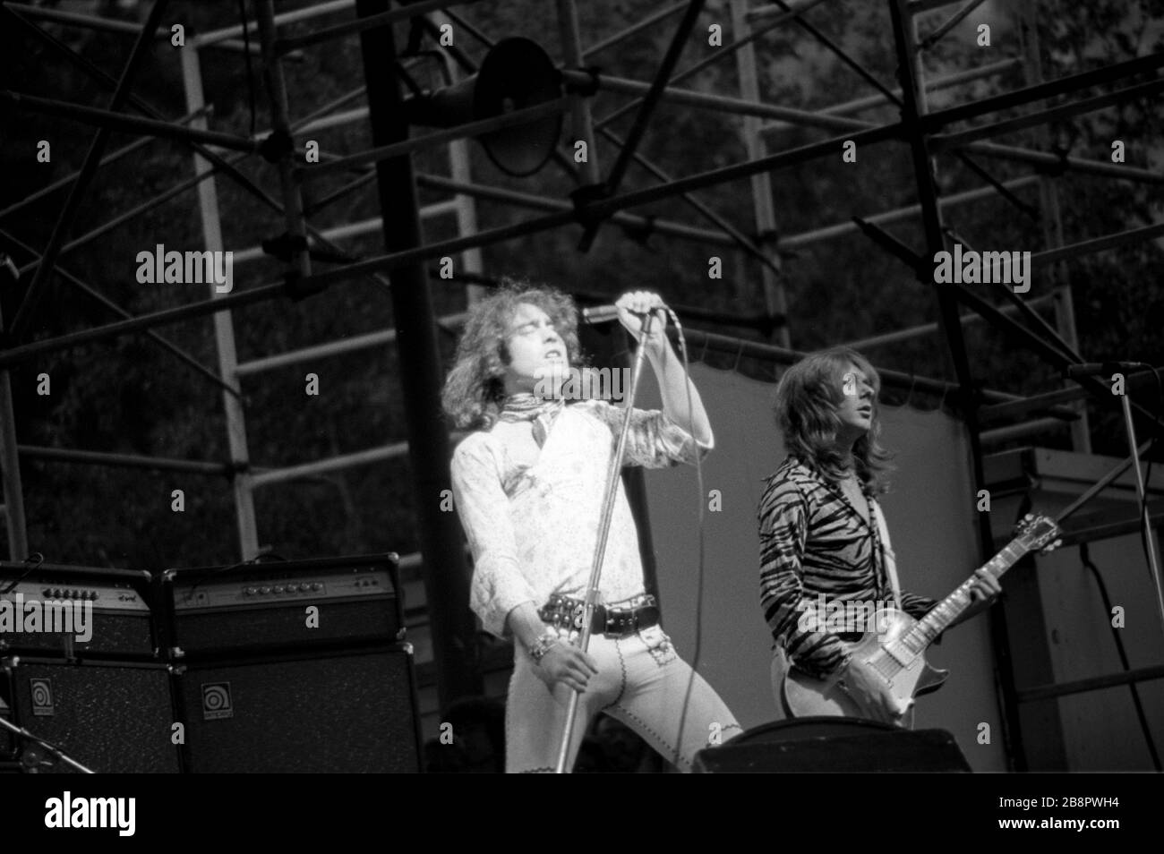 Paul Rodgers and Bad Company at the Schaefer Music Festival at Wolman Rink, Central Park, NYC on September 4, 1974.  Credit: Rock Negatives / MediaPunch. Stock Photo