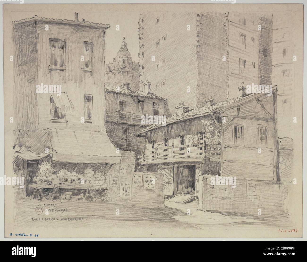 Rue Lamarck, Montmartre, 1926 Gustave Ferdinand Boberg (18601946