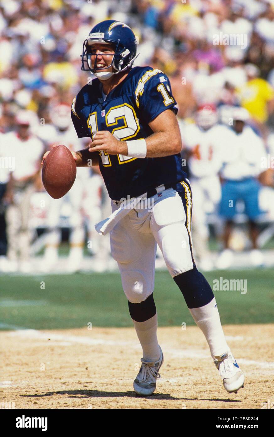 Stan Humphries of the San Diego Chargers Stock Photo Alamy