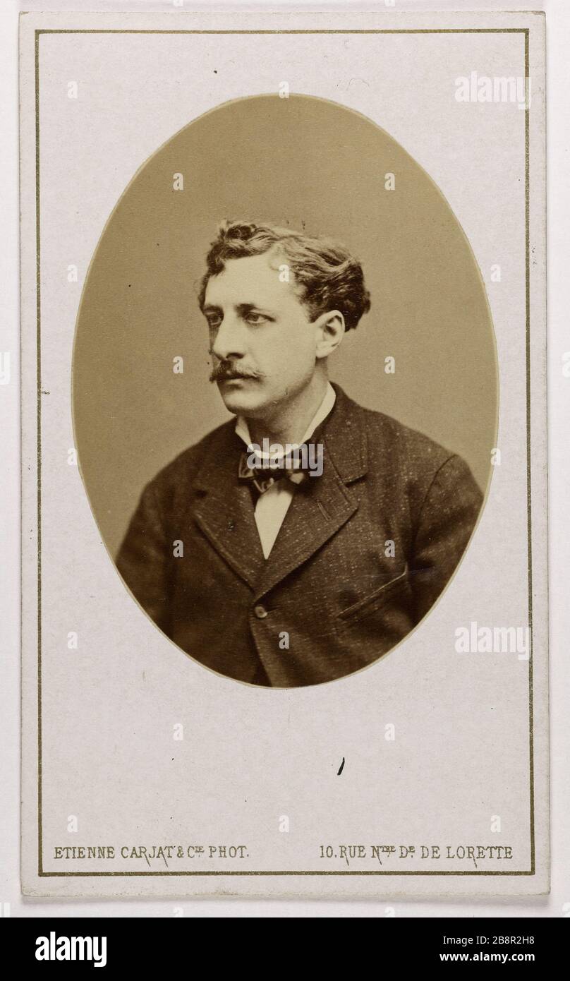 Portrait of Prince Napoleon (born Napoleon Bonaparte Joseph) (1822-1891) (son of King Jerome) Disderi. Portrait du Prince Napoléon (né Napoléon Joseph Bonaparte) (1822-1891), fils du roi Jérôme. Carte de visite (verso). Tirage sur papier albuminé. Avant 1891. Paris, musée Carnavalet. Stock Photo