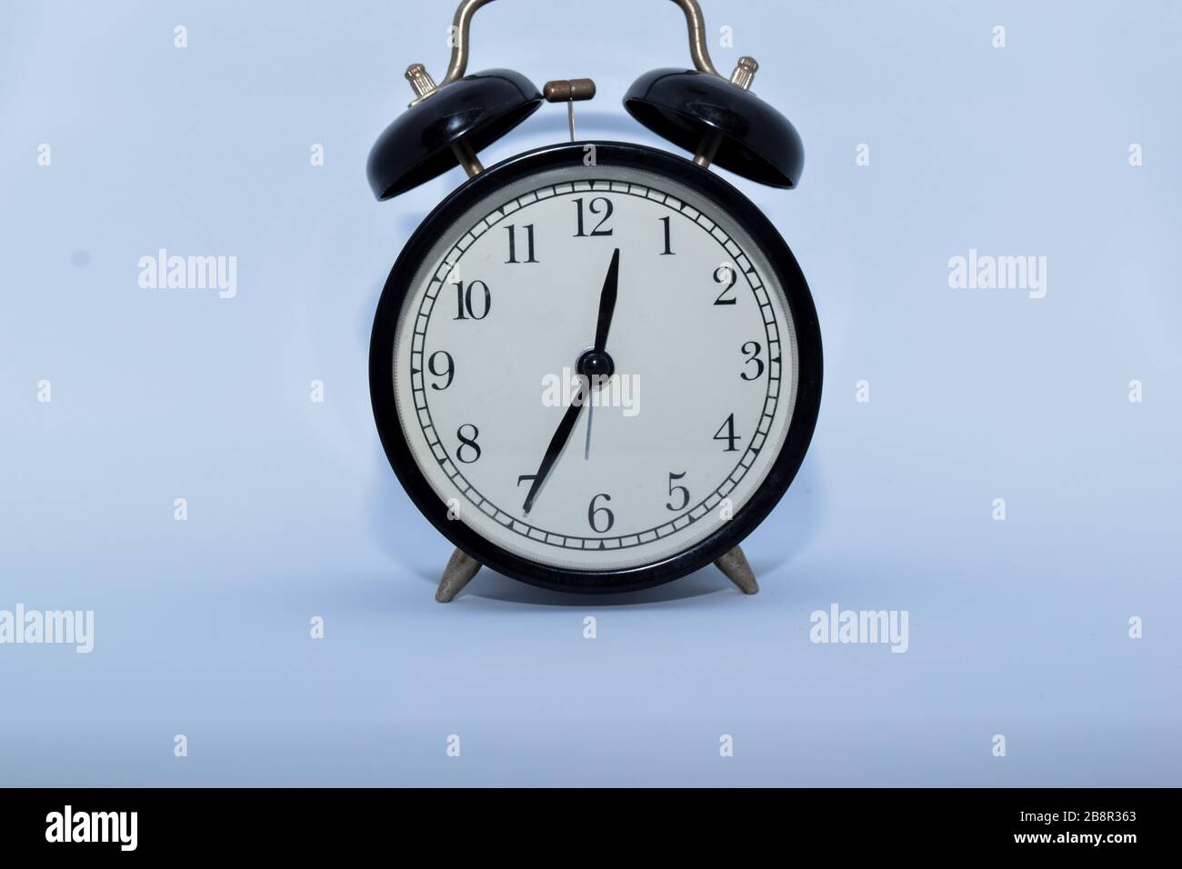 Close up a clock Face isolated on white background Stock Photo