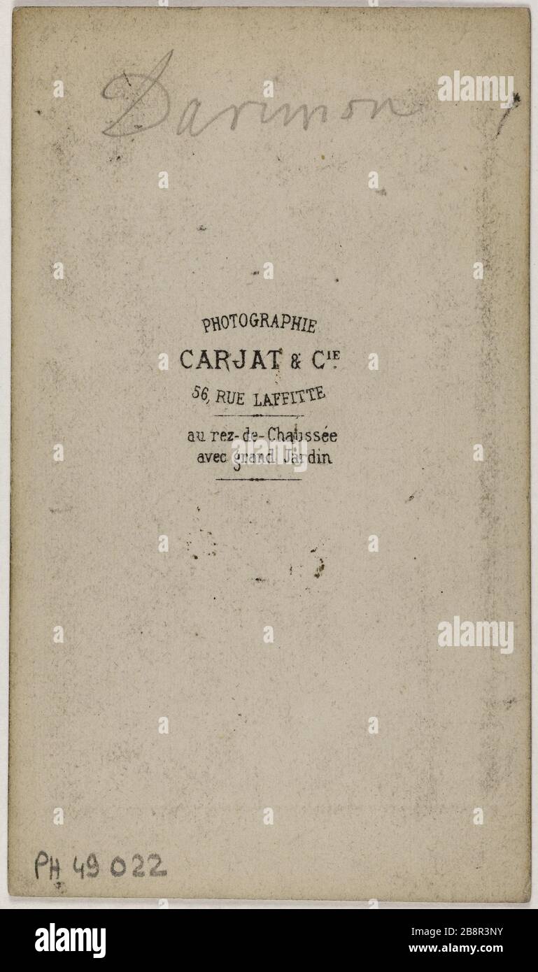 Portrait Of Alfred Louis Darimon 1819 1902 Publicist For La Presse Politician Portrait D Alfred Louis
