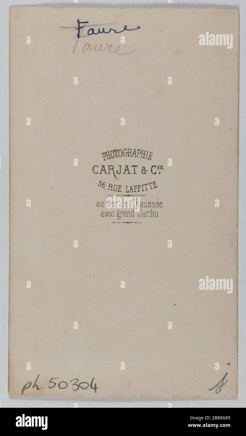 Portrait of JeanBaptiste Faure, (18301914), (singer) Portrait de Jean