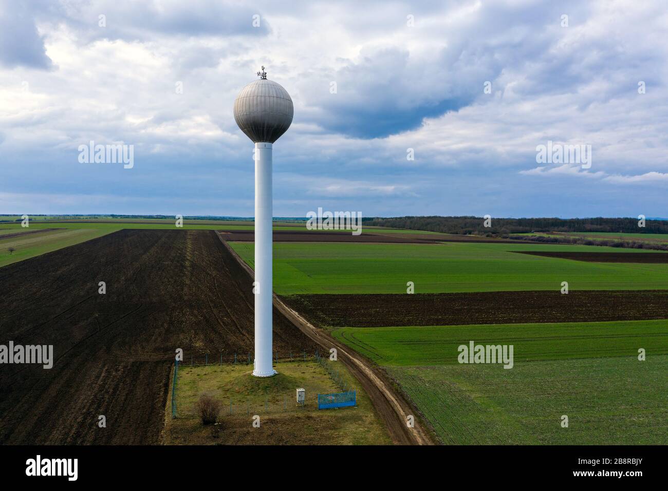 Spherical water tank tower hi-res stock photography and images - Alamy