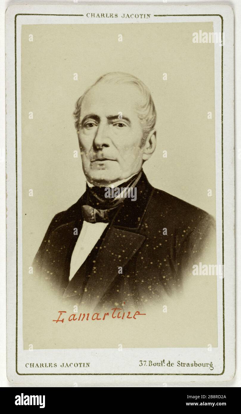 Portrait of Alphonse de Lamartine (17901869), (poet, politician