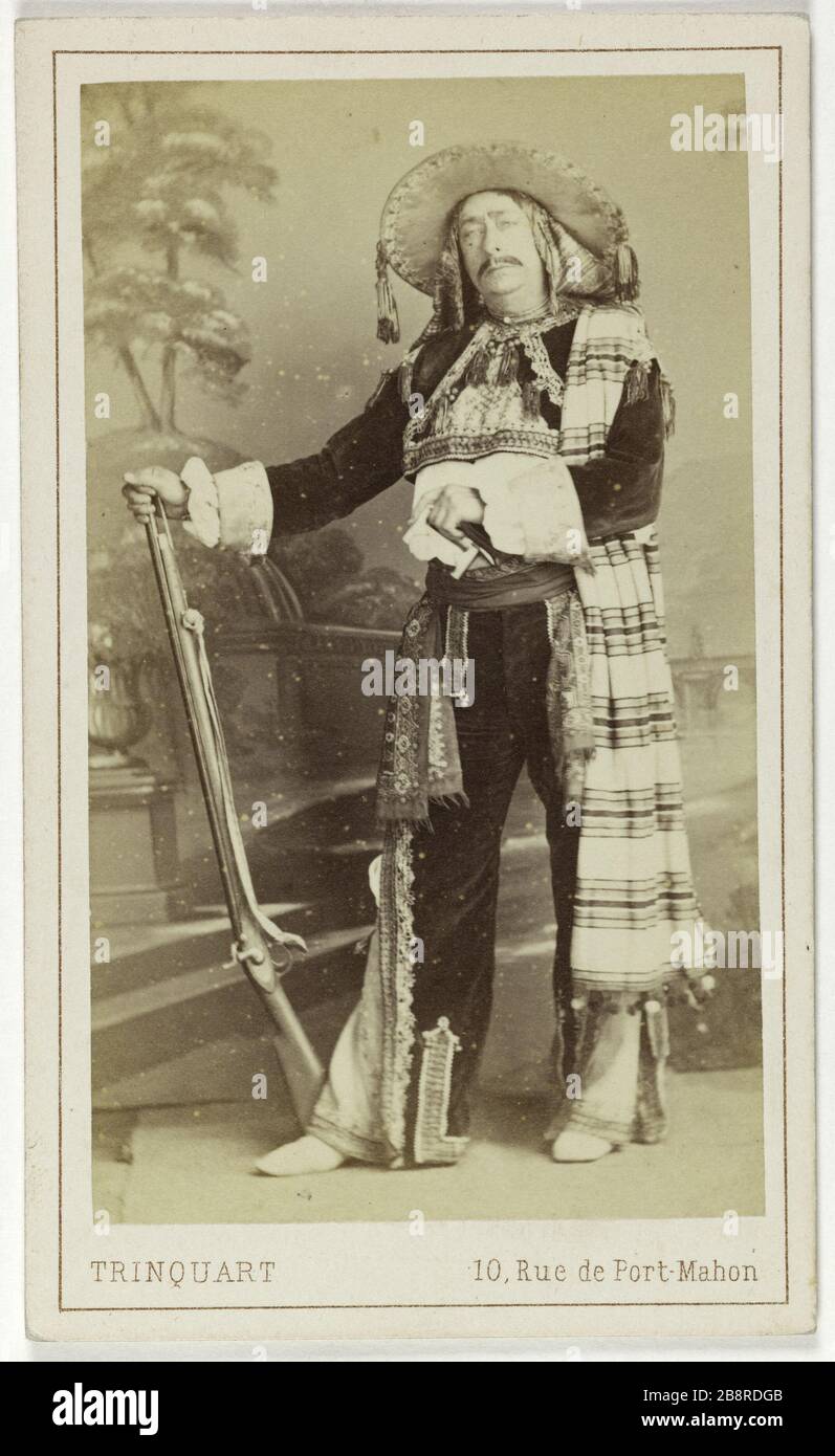 Portrait of Latouche, (actor) Portrait de Latouche, acteur. Carte de