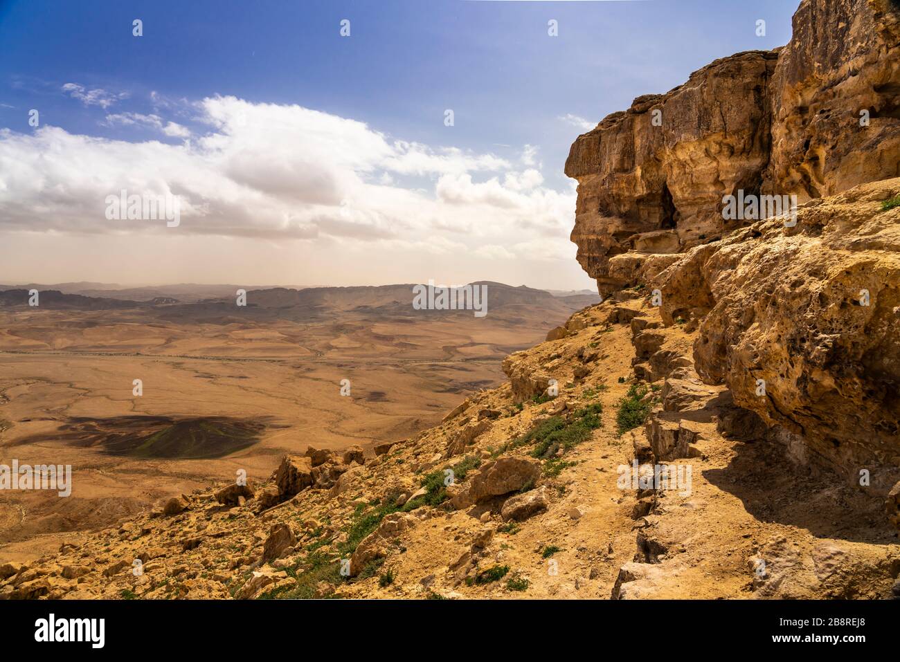 Mitzpe Ramon lookout in the Negev Desert, Israel, Middle East Stock Photo -  Alamy