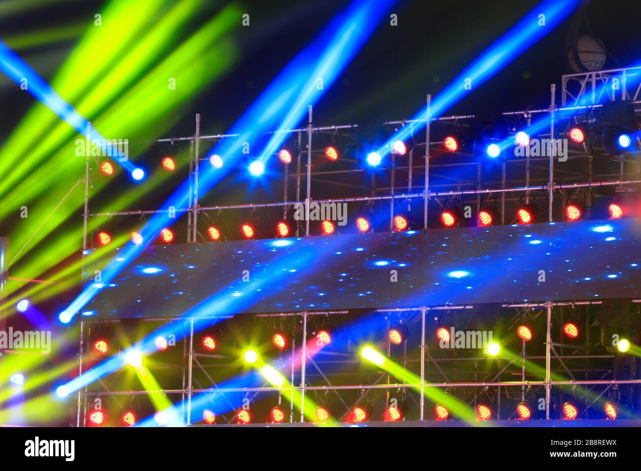 The stage spotlight at night Stock Photo - Alamy