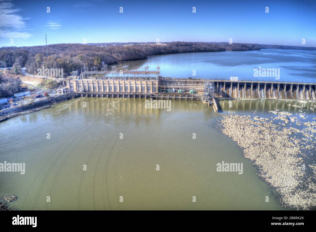 Aerial View Conowingo Hydroelectric Dam Maryland Stock Photo Alamy