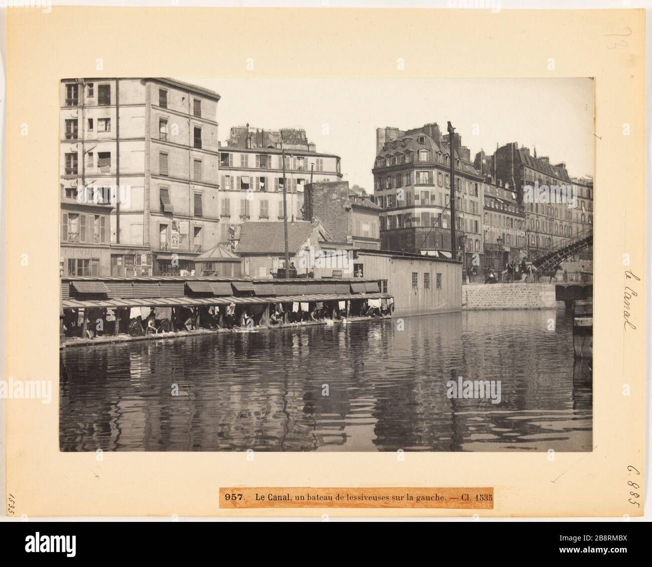 The Canal / 987. The Canal, a boat washing machines on the left. Cl