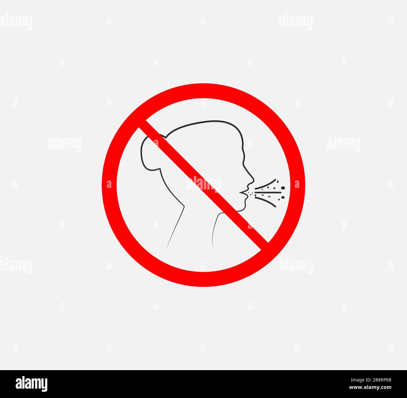 Cough, flu icon. Vector illustration, flat design. Stock Vector