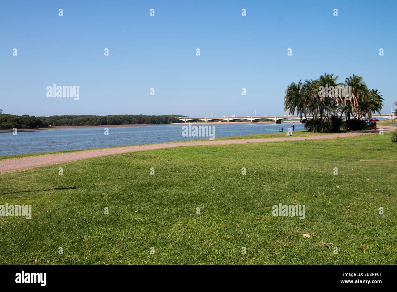 Bridge over umgeni river at blue lagoon, Durban, South Africa Stock