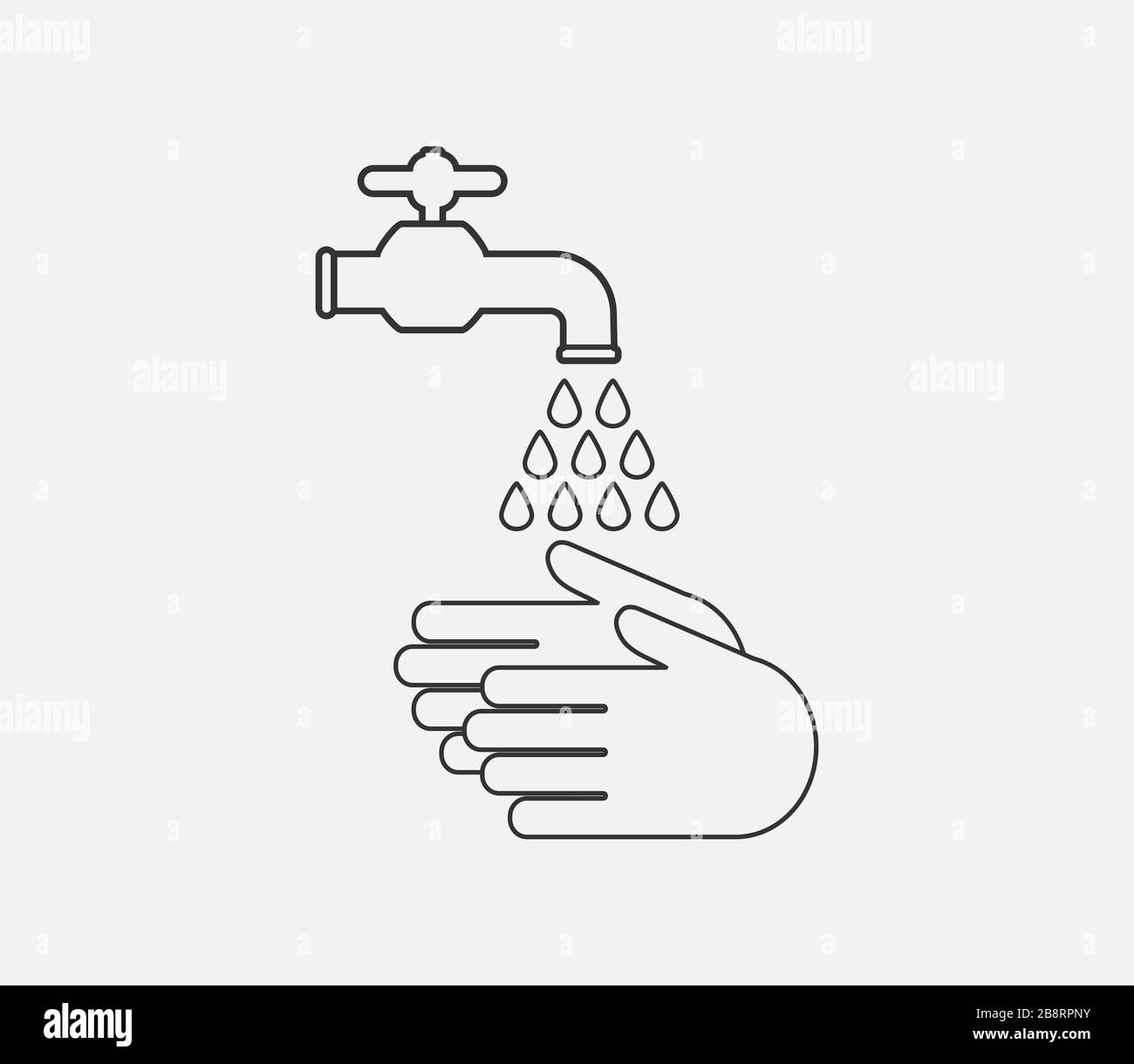 Hand Washing Stock Vector Images Alamy 4002