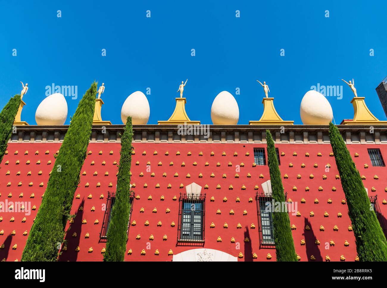 Figueres, Spain - August 3, 2019: Outsides of Gala Salvador Dali museum Stock Photo