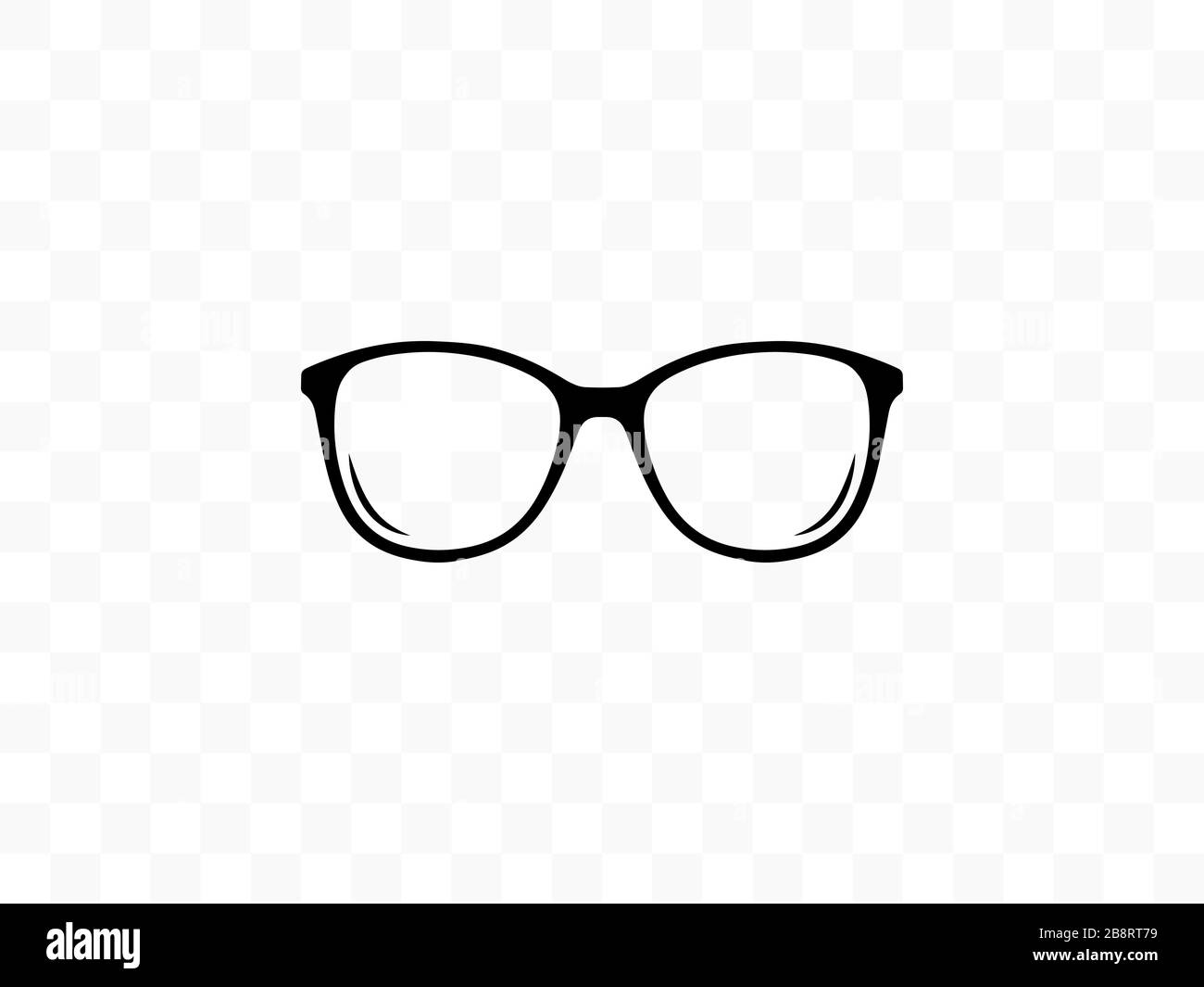 Eyeglasses, glasses icon. Vector illustration, flat design Stock Vector