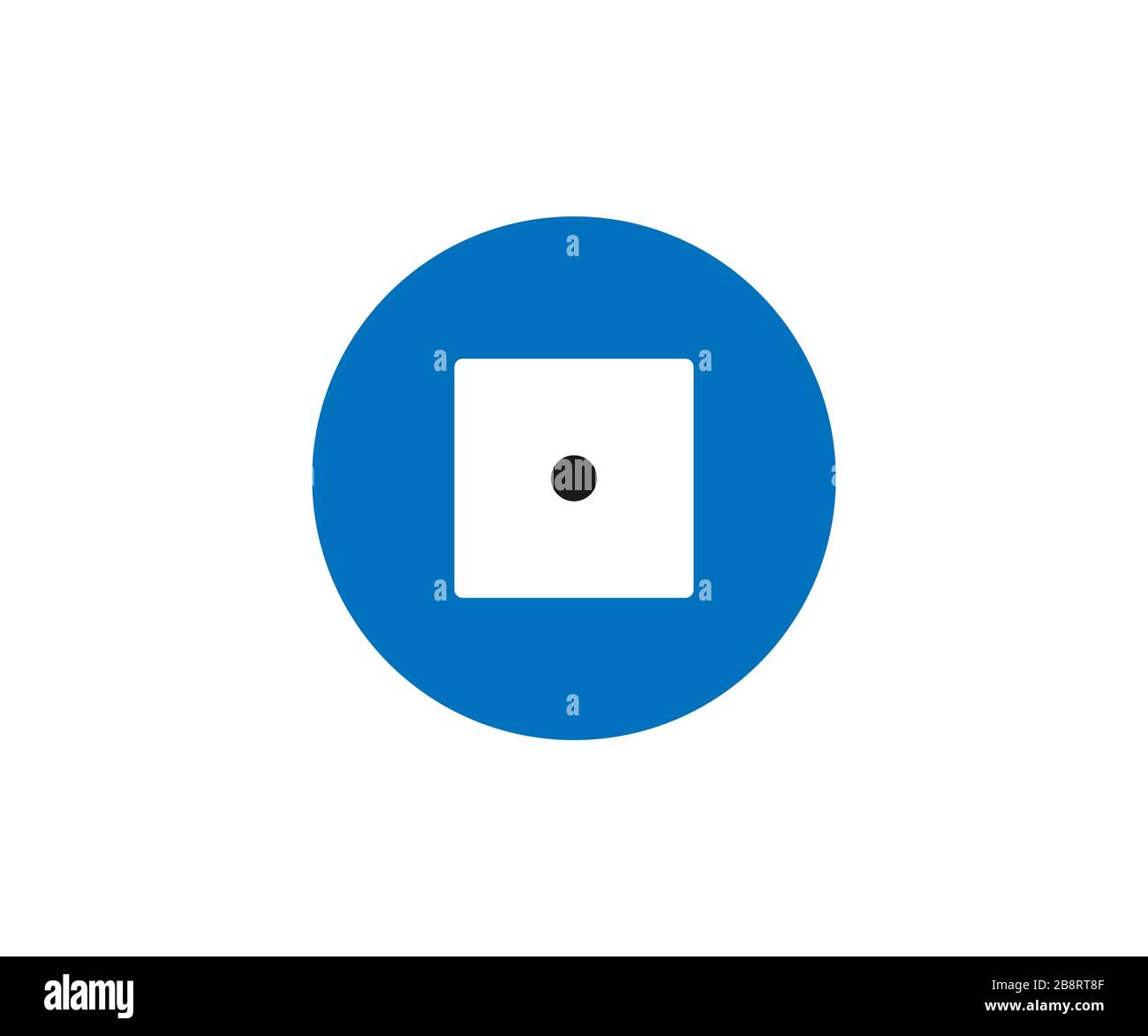 Dice, game icon. Vector illustration, flat design. Stock Vector