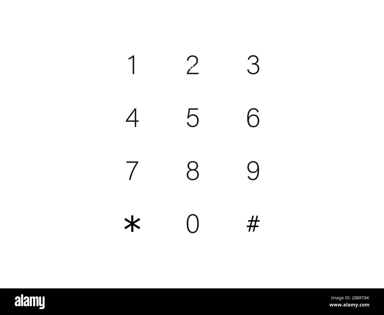 Interface keypad, numbers icon. Vector illustration, flat design Stock ...
