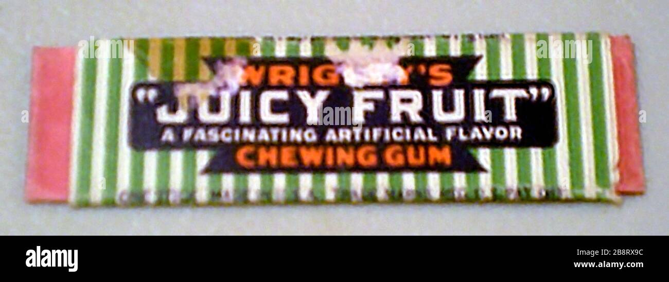 English A Juicy Fruit Wrapper From 1946 11 7 08 Own Work Original Text I Created This Work Entirely By Myself Richmond96 Talk Stock Photo Alamy
