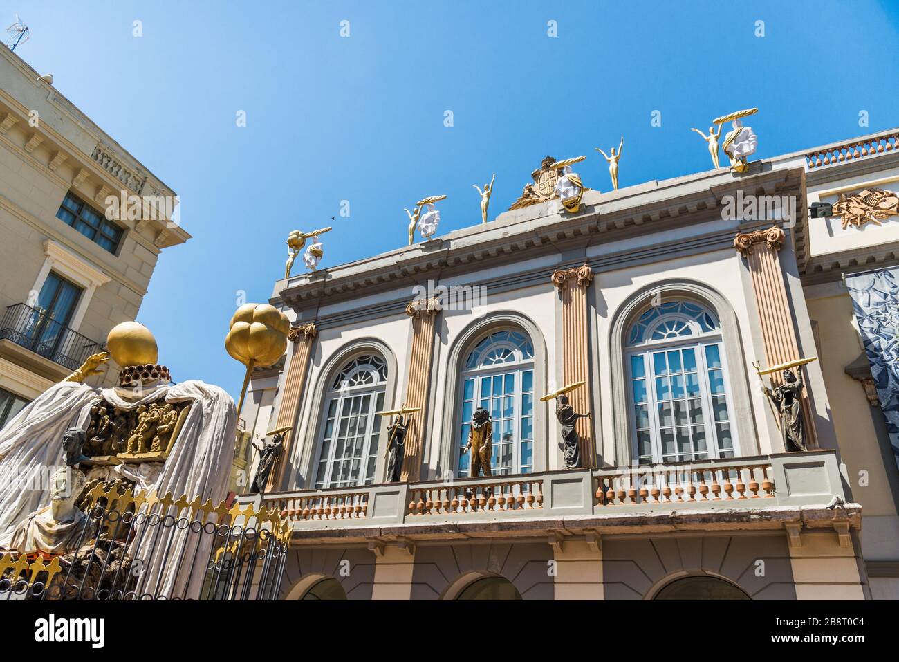 Figueres, Spain - August 3, 2019: Outsides of Gala Salvador Dali museum Stock Photo