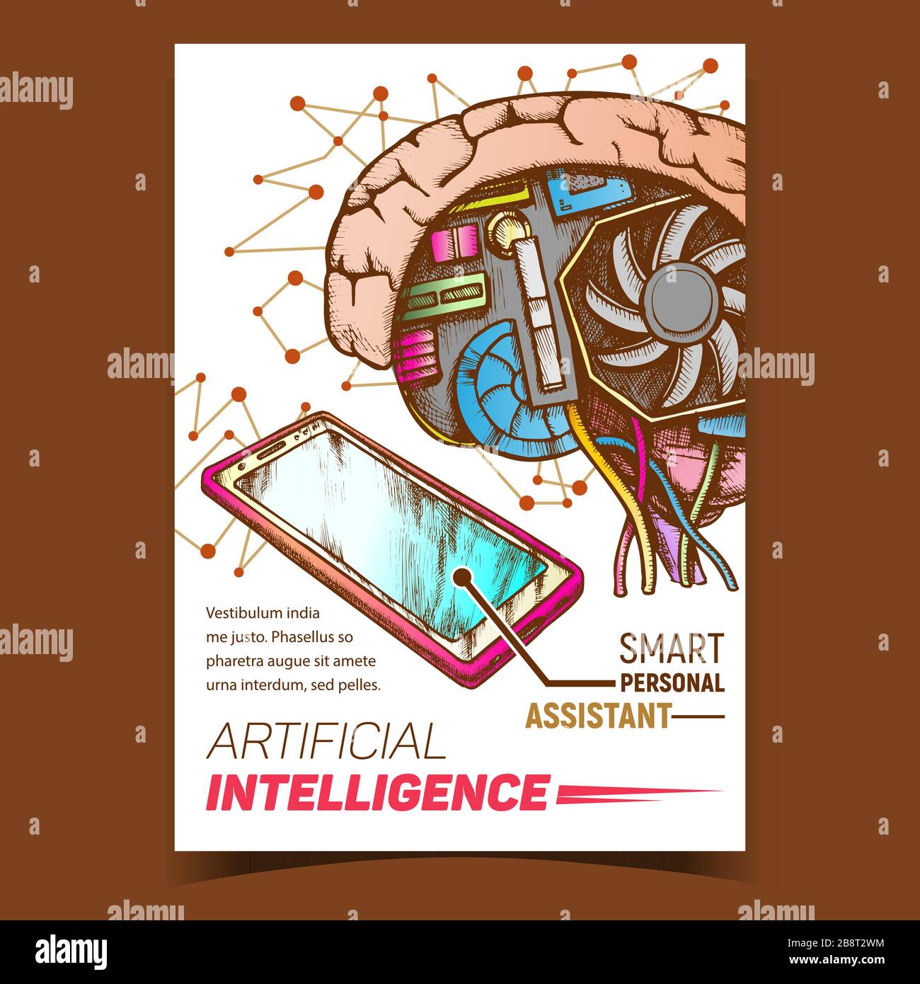 Artificial Intelligence Ai Promotion Banner Vector Stock Vector