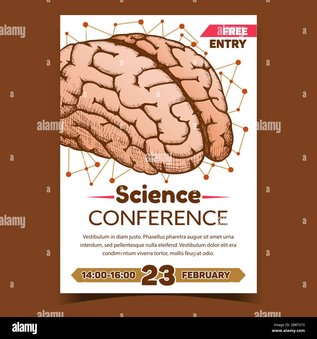 Anatomical Science Conference Promo Poster Vector Stock Vector