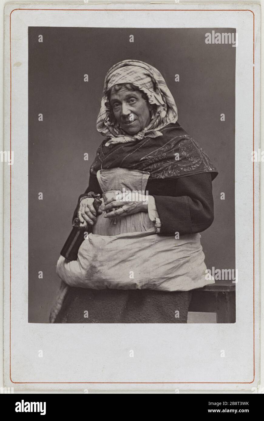 Portrait of Sophie Hamet (1817-1875), actress. Sophie Hamet (1817-1875), actrice. Photographie d'Etienne Carjat (1828-1906). Photoglyptie. Entre 1850 et 1875. Paris, musée Carnavalet. Stock Photo