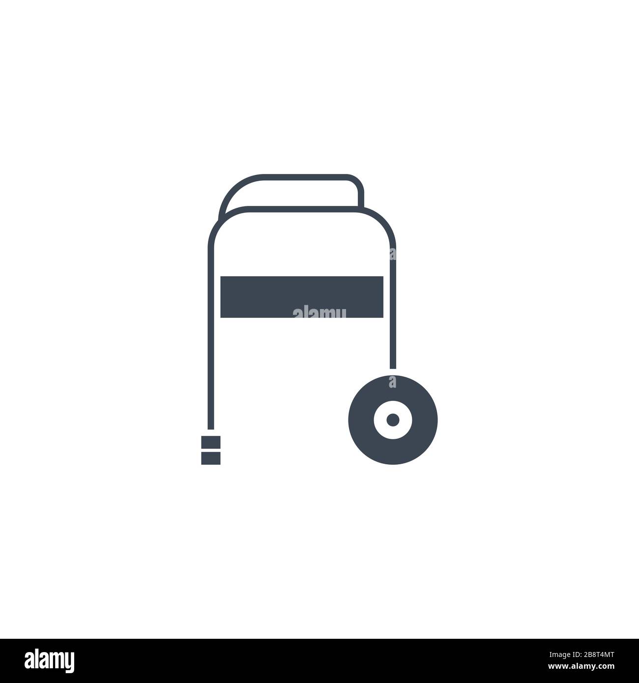 Walker related vector glyph icon. Stock Vector