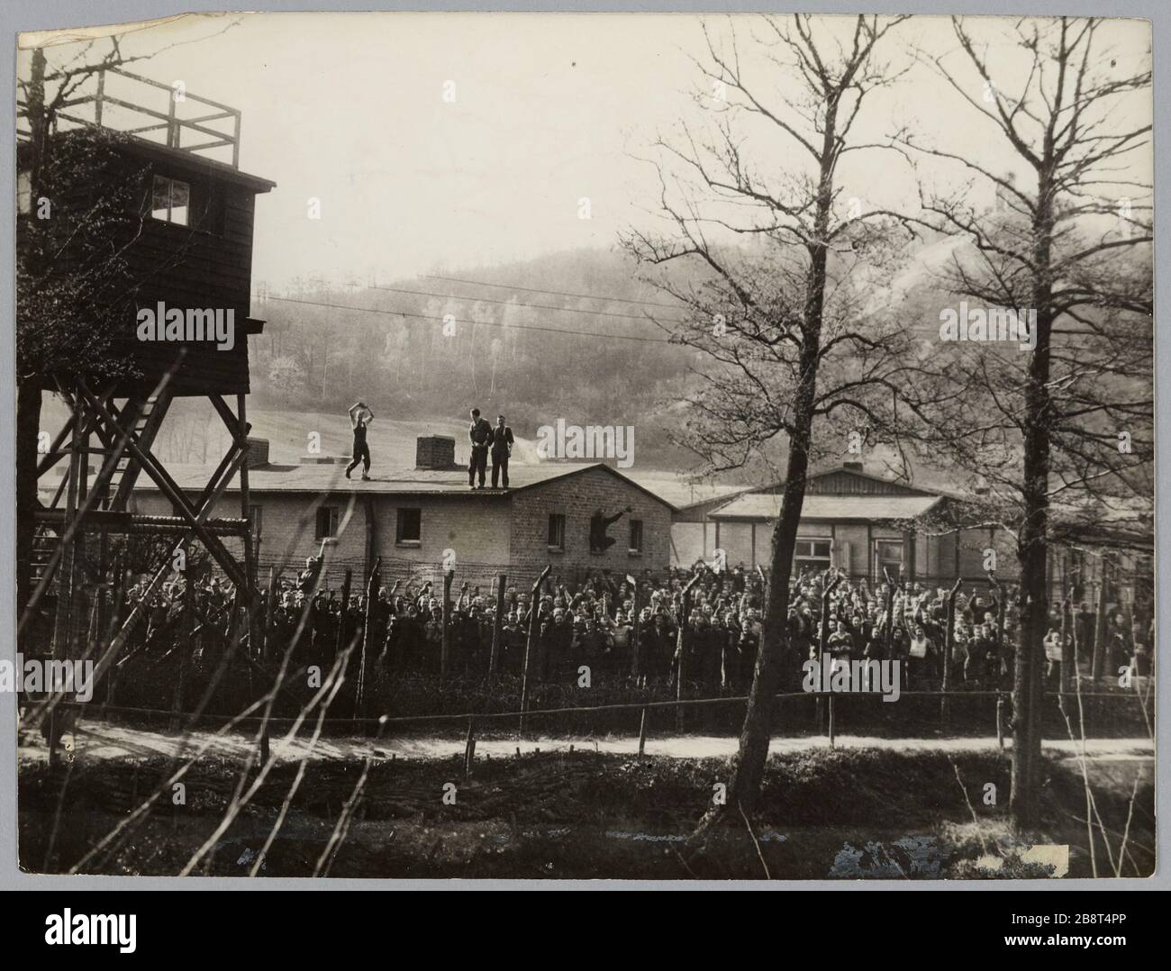 Releasing a prisoner of war camp; 1945 Stock Photo Alamy